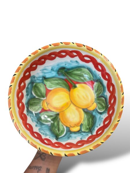 Ciotola Limoni - in ceramica di Santo Stefano di Camastra