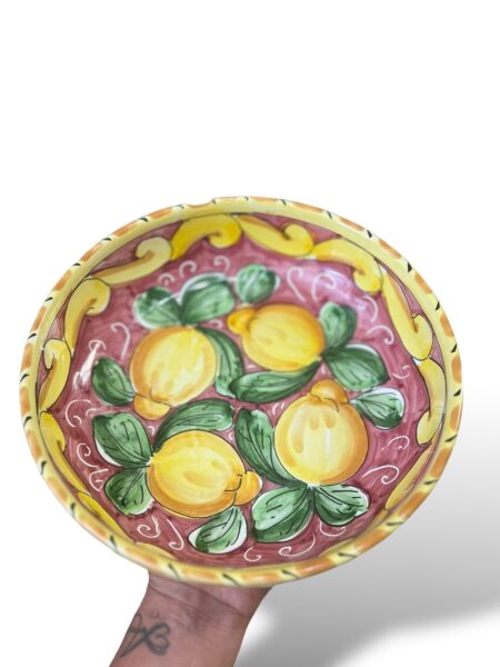 Ciotola Barocco Limoni - in ceramica di S.stefano di Camastra