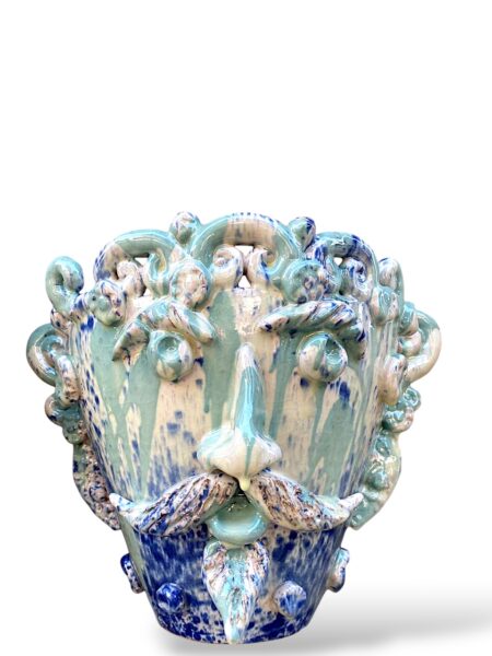 Vaso Sikano  -BL- in ceramica di Santo Stefano di Camastra
