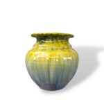 Vasetto Bombato Giallo Azzurro – in ceramica di S.Stefano di C.