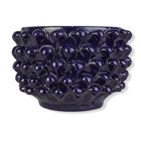 Ciotola Pigna blu - in ceramica di Santo Stefano di Camastra