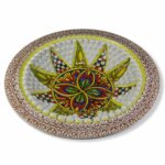 Centrotavola Pigna con falda - in ceramica di santo Stefano di Camastra