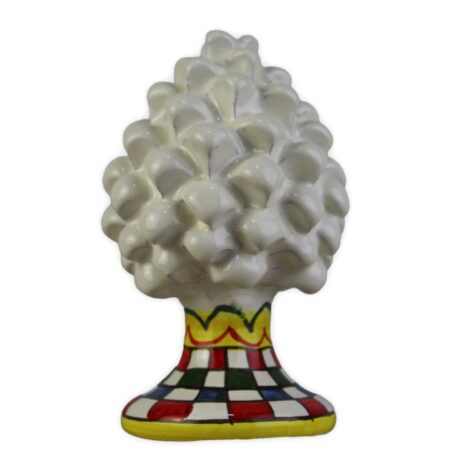 Pigna Artigianale Piede Decorato -RV- in ceramica S.Stefano di Camastra