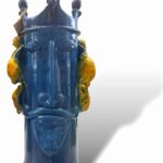 Testa Catuso Uomo Limoni - in ceramica artigianale di S.Stefano di Cam.