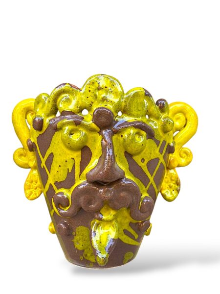 Vaso Porta Pianta Sikano - in ceramica di S.Stefano di Camastra