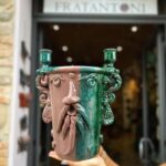 Vaso Candeliere Sikano - in ceramica di Santo stefano di camastra