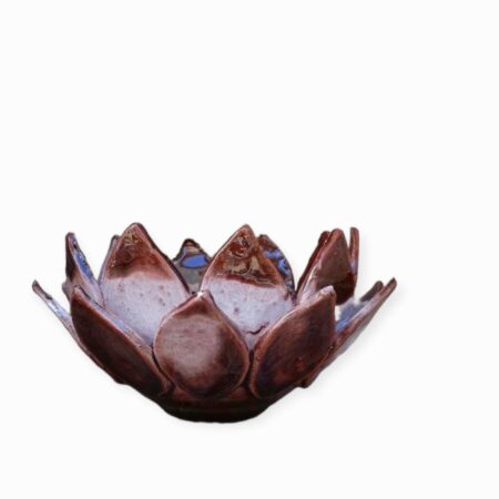 Fiore di Loto Biscotto - in ceramica di S.Stefano di Camastra