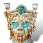 Vaso Moro Candeliere   - in ceramica di S. Stefano di Camastra