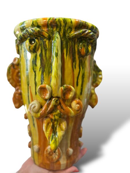 Testa Vaso - I Sicani - in ceramica di S.Stefano di Camastra