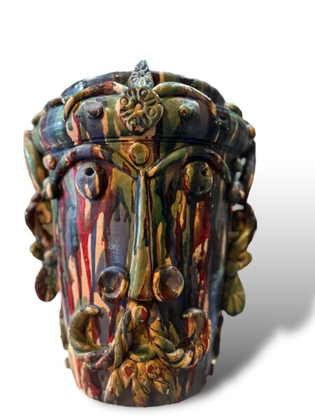 Testa Vaso Pupo Siciliano - in ceramica di Santo Stefano di camastra