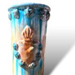Vaso cuore sacro – AZ – in ceramica in Santo Stefano di Camastra