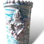 Vaso cuore sacro – BZ– in ceramica in Santo Stefano di Camastra
