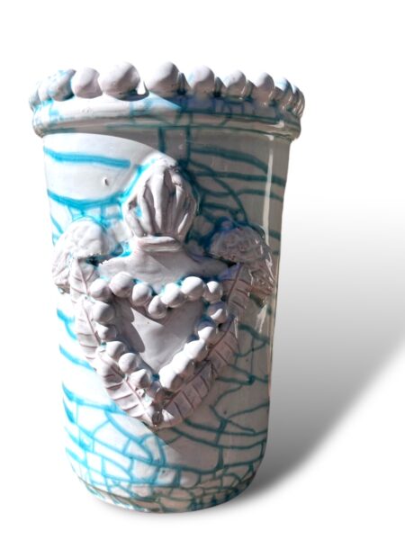 Vaso cuore sacro – BZ– in ceramica in Santo Stefano di Camastra