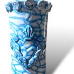 Vaso cuore sacro – AZ6– in ceramica in Santo Stefano di Camastra