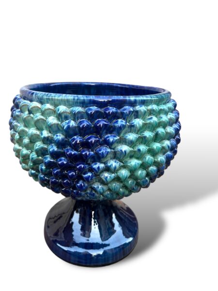 Vaso mezza Pigna BV– in ceramica di Santo Stefano di Camastra