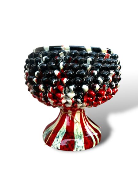 Vaso mezza Pigna RV– in ceramica di Santo Stefano di Camastra