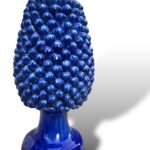 Vaso Pigna allungato Blu - In Ceramica di Santo Stefano di Camastra