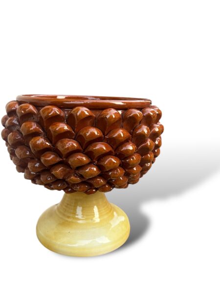 Vaso mezza Pigna GM – in ceramica di Santo Stefano di Camastra