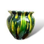 Vaso bombato con merletto kaleido - in ceramica di santo stefano di camastra