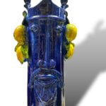 Testa Catuso Donna Limoni blu – in ceramica artigianale di S.Stefano di Cam.