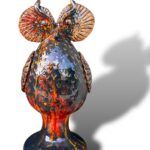 Lume Gufo RR - in ceramica di Santo Stefano di Camastra