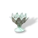 Ciotola fiore di loto verde chiaro piccola– in Ceramica di Santo Stefano di Camastra