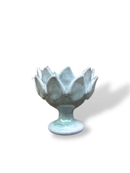 Ciotola fiore di loto -C- in Ceramica di Santo Stefano di Camastra