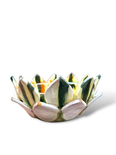 Fiore di loro decorato - in ceramica di Santo Stefano di Camastra