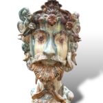 Testa Re Kaleido - in ceramica di Santo Stefano di Camastra
