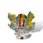 Coppetta Bradamante porta piante - Fico d'india - in ceramica di Santo Stefano di Camastra