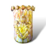 Vaso cuore sacro – GR1 – in ceramica di Santo Stefano di Camastra