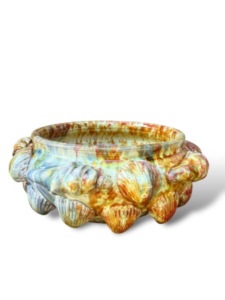 Ciotola con applicazioni marine - AR - in Ceramica di Santo Stefano di Camastra