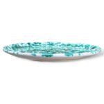 Piatto piano da servizio verde - in Ceramica di Santo Stefano di Camastra