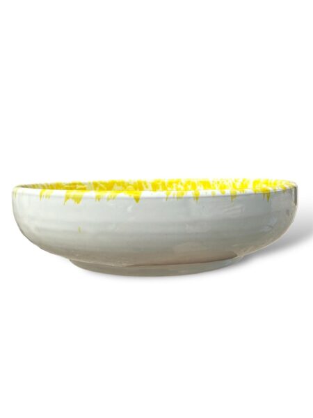 Fondina screziata Gialla - in Ceramica di Santo Stefano di Camastra