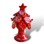 Alberello Natalizio Rosso - in Ceramica di Santo Stefano di Camastra