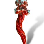 Corno con applicazioni barocche -in Ceramica di Santo Stefano di Camastra