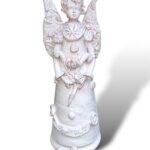 Angelo Natalizio Grande bianco e biscotto - In Ceramica di Santo Stefano di Camastra