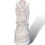 Angelo Natalizio Medio bianco e biscotto - In Ceramica di Santo Stefano di Camastra
