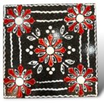 Tagliere in pietra lavica quadrato -RB- In Ceramica di Santo Stefano di Camastra