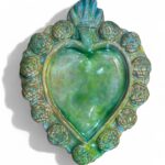 Cuore ex voto grande -VR- In Ceramica di Santo Stefano di Camastra