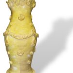 Vaso Gattopardo Giallo - in Ceramica di Santo Stefano di Camastra