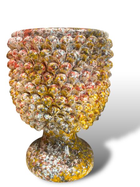Vaso Mezza Pigna -GB- In Ceramica di Santo Stefano di Camastra