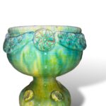 Vaso Porta Pianta Liberty Azzurro - i ceramica di Santo Stefano di Camastra