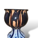 Vaso Minimal Kaleido Blu notte - in ceramica di Santo Stefano di Camastra