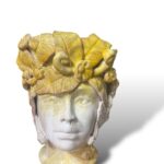 Testa Afrodite Gialla – ceramica di Santo Stefano di Camastra
