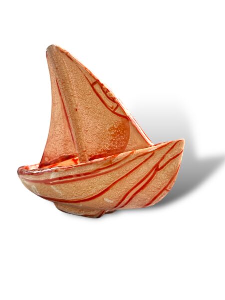 Barca a vela grande -RA- in Ceramica di Santo Stefano di Camastra