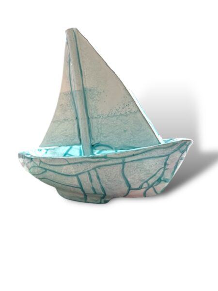 Barca a Vela grande -V- in Ceramica di Santo Stefano di Camastra
