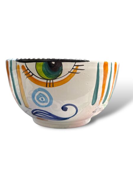 Ciotola pokè Big Eyes - in Ceramica di Santo Stefano di Camastra