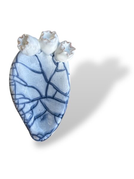 Pala di Fico Blu Effetto Marmo - in Ceramica di Santo Stefano di Camastra