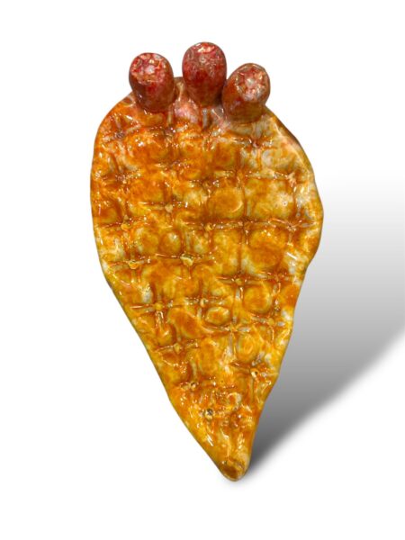 Pala di Fico arancio - in Ceramica di Santo Stefano di Camastra